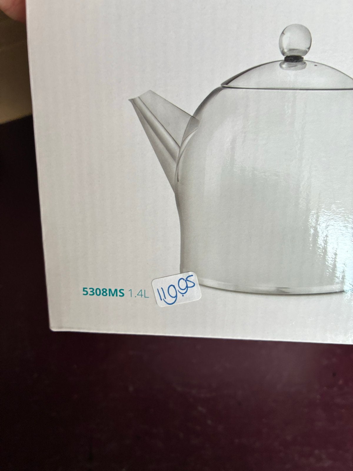 Minuet Santhee Theepot 1.4L - Roestvrij staal, Theepot/fluitketel, Ophalen of Verzenden, Metaal, Overige merken