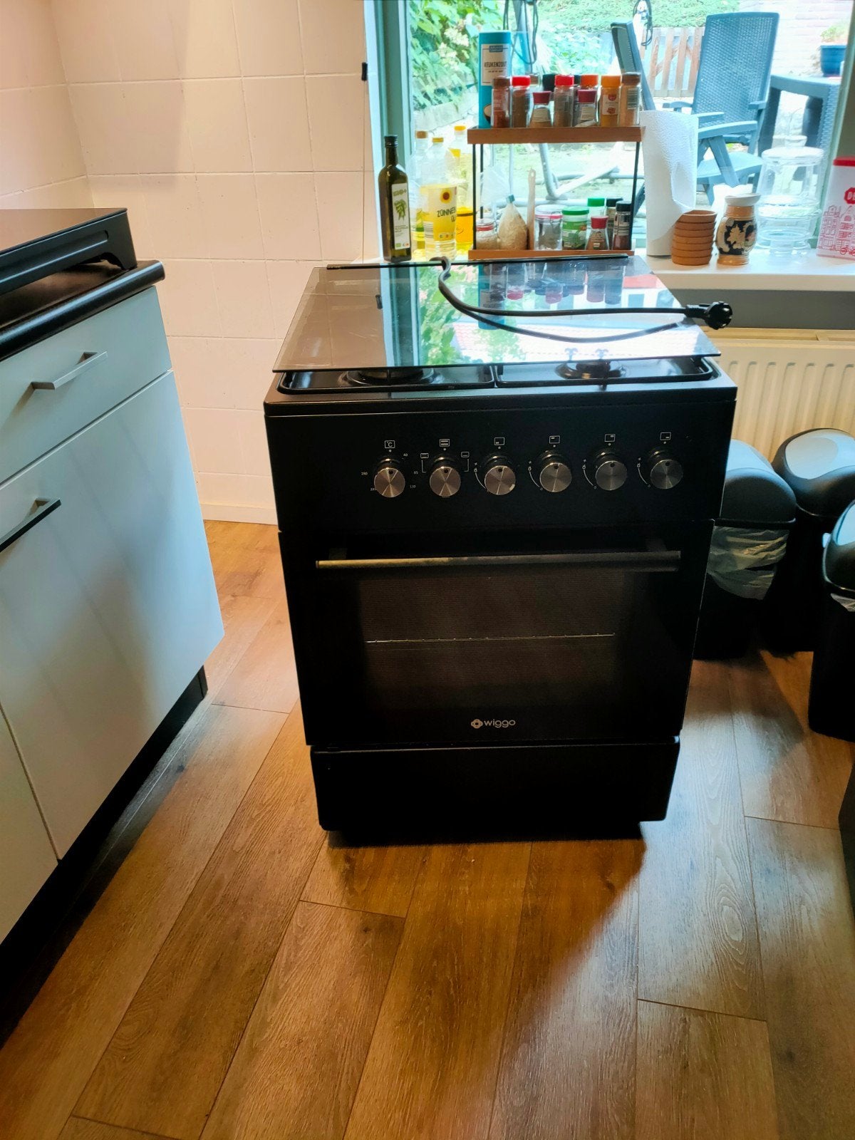 Wiggo gasfornuis met oven, Ophalen, Gebruikt, 60 cm of meer, 4 kookzones