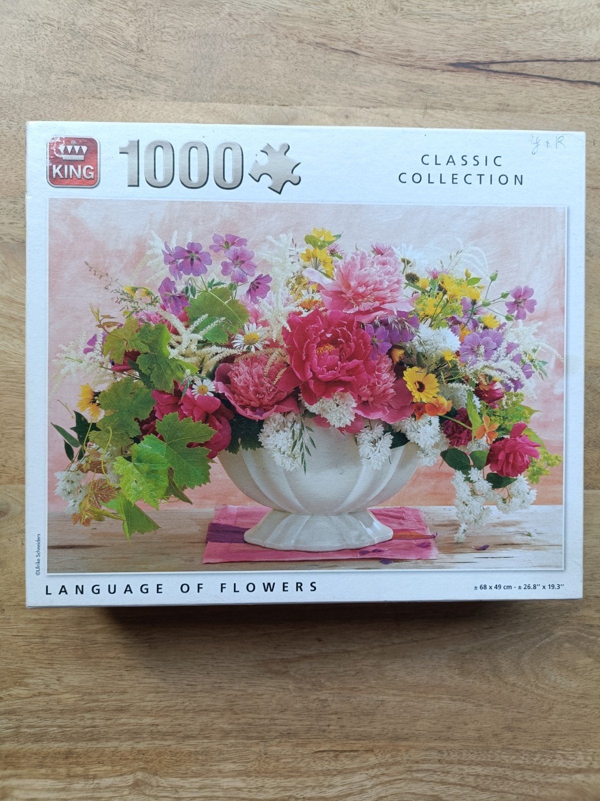 King Legpuzzel 1000 stukjes - Language of Flowers, Ophalen of Verzenden, 500 t/m 1500 stukjes, Gebruikt, Legpuzzel