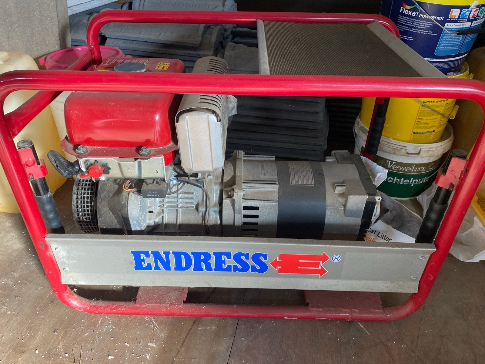 Endress Stroomgenerator met Yamaha MZ300 motor, Ophalen, Gebruikt, 5 tot 10 kVA, Benzine
