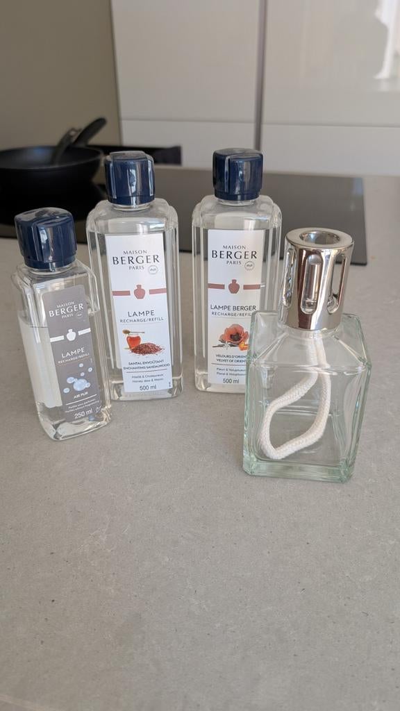 Lampe Berger set met navullingen, Ophalen of Verzenden, Parfumfles