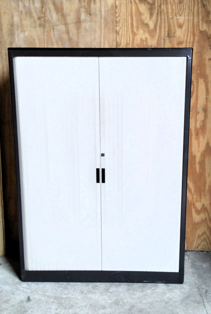 metalen roldeurkast kantoorkast archiefkast kast, Ophalen, Kunststof, Gebruikt, 100 tot 150 cm