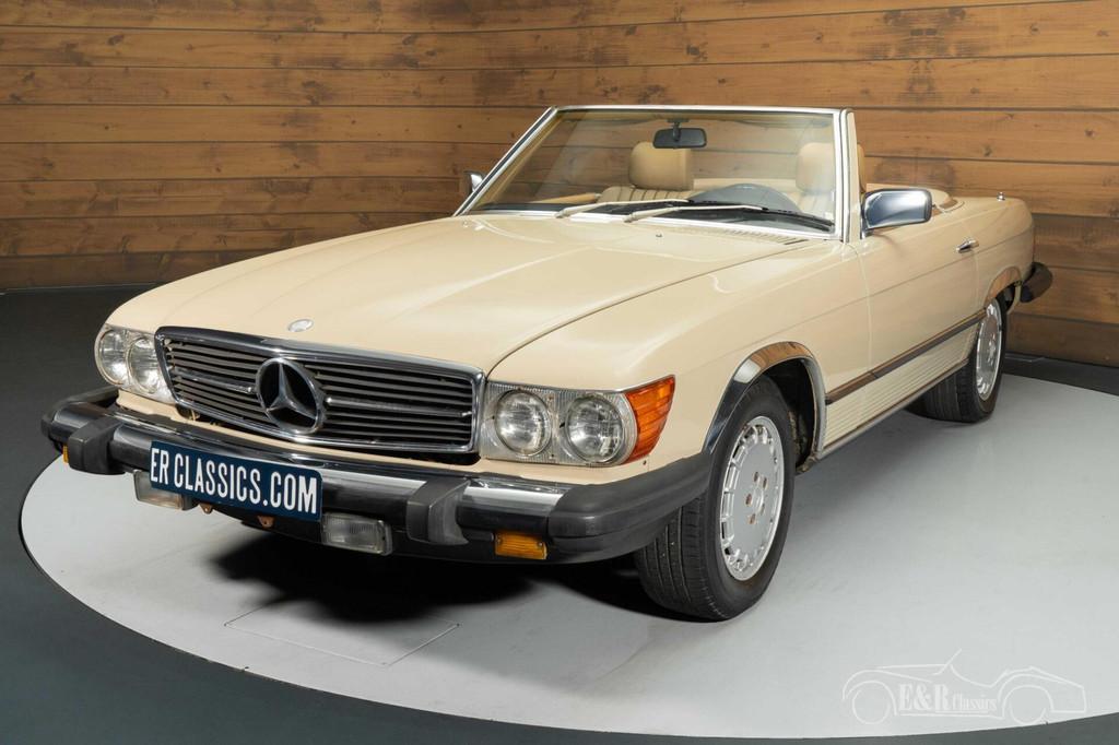 Mercedes 380SL Cabriolet | 1983, Automaat, Achterwielaandrijving, Cabriolet, Beige