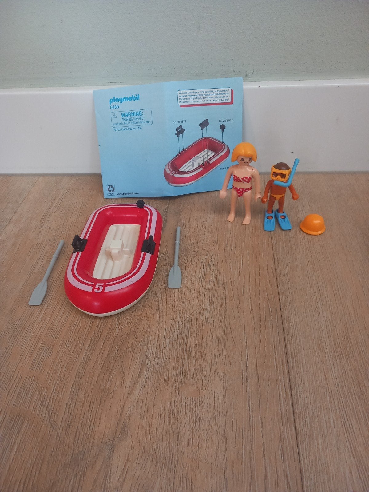 5439 Toeristen in bootje Playmobil, Ophalen, Gebruikt, Complete set, Overige typen