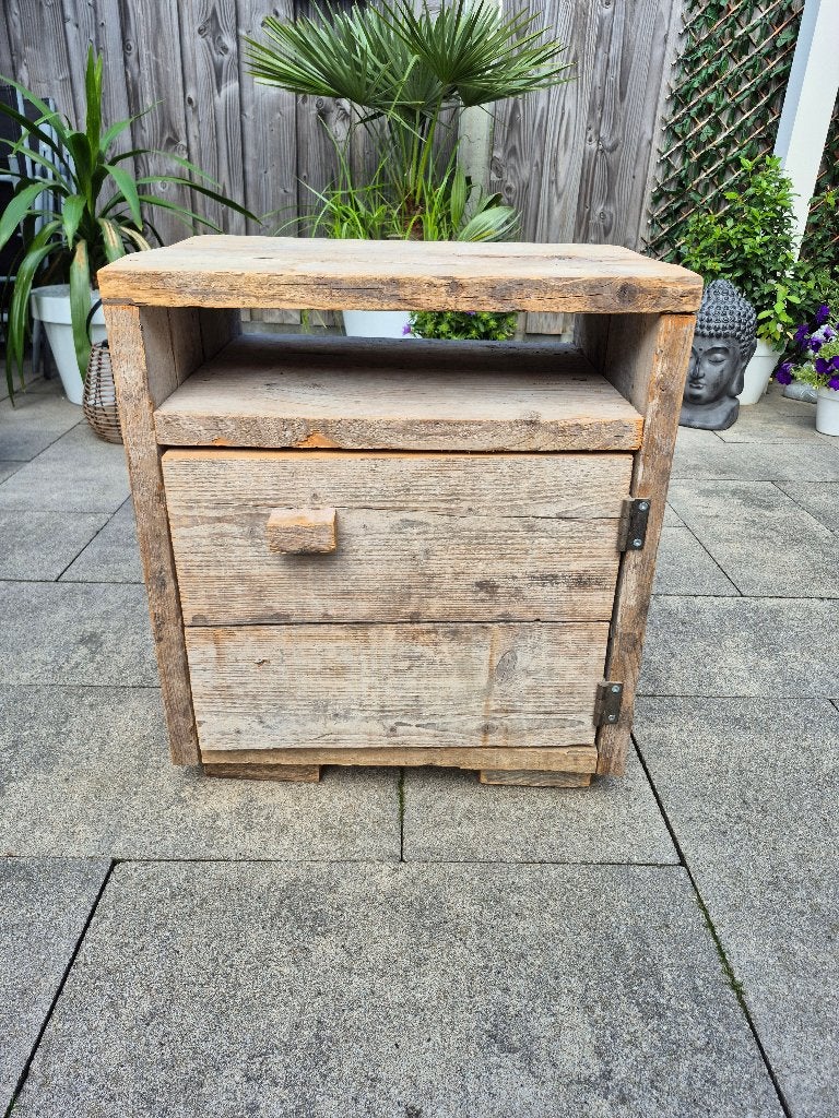 Handgemaakte Nachtkastjes (2x), Ophalen, Gebruikt, Minder dan 45 cm, 55 tot 70 cm