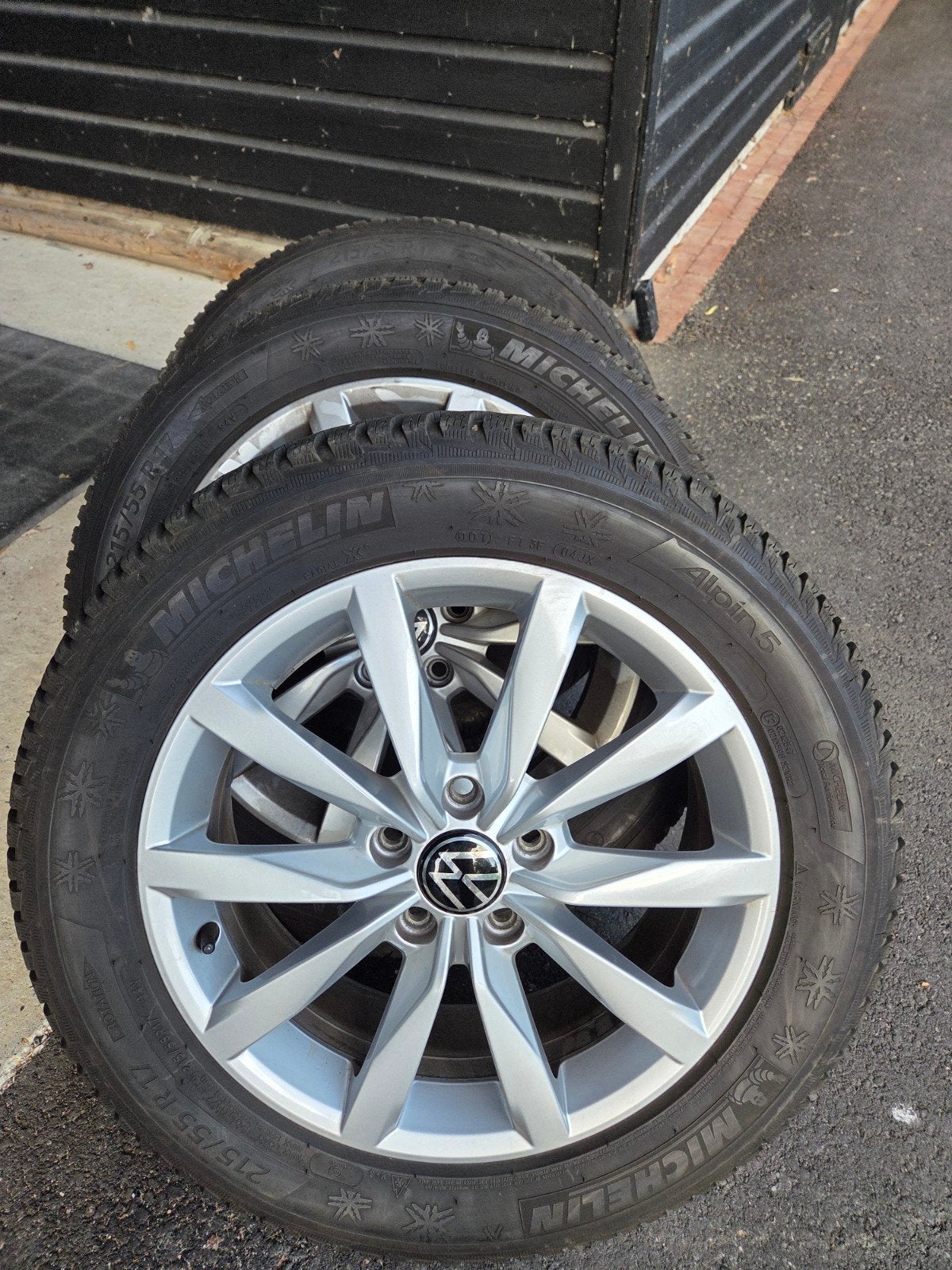 Winterset VW 17" 5x112. 57,1, Ophalen, Banden en Velgen, 17 inch, Winterbanden