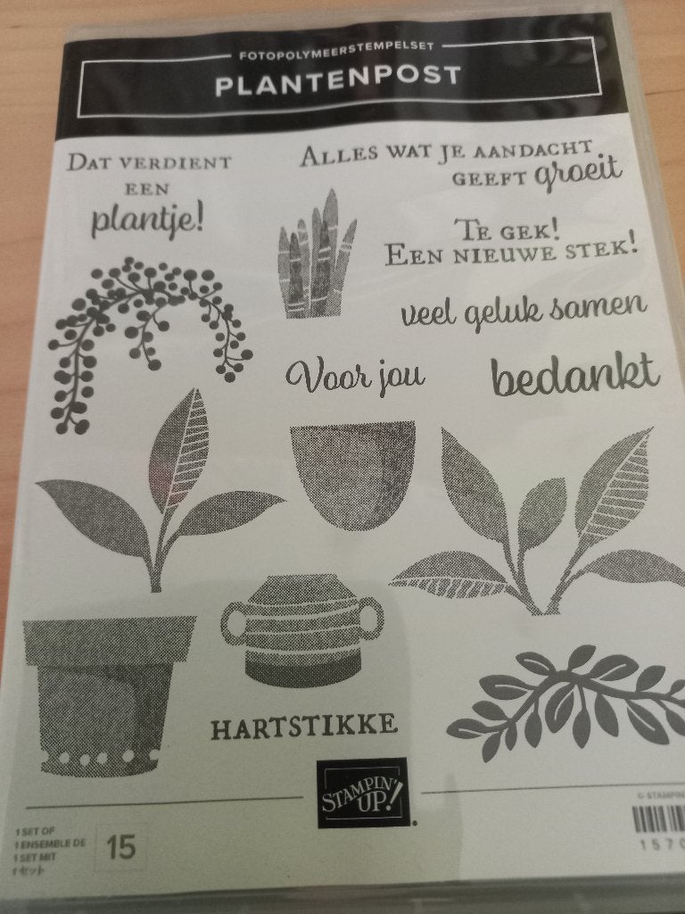 stampin'up plantenpost, Ophalen of Verzenden, Gebruikt, Clearstamp