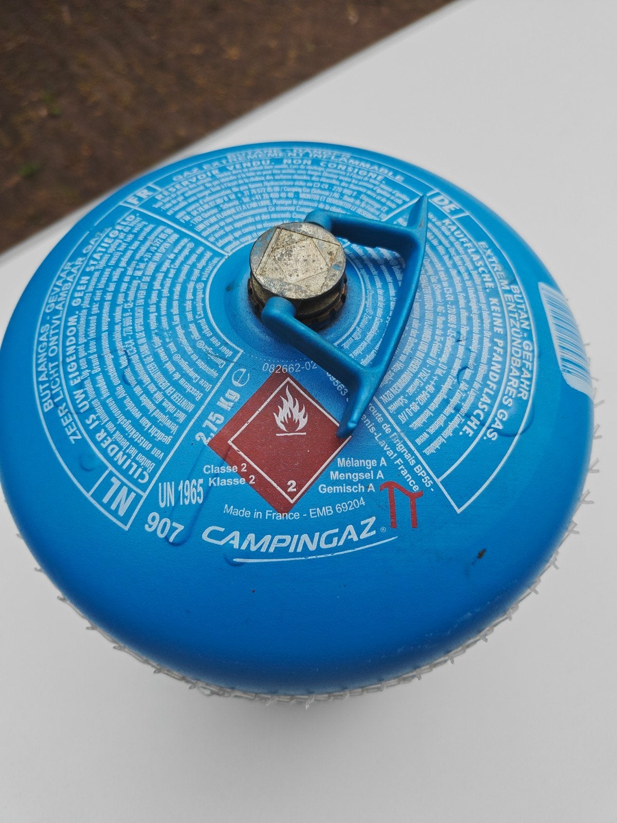 Campingaz gasfles R907 - 2.75 kg, Caravans en Kamperen, Ophalen, Gebruikt
