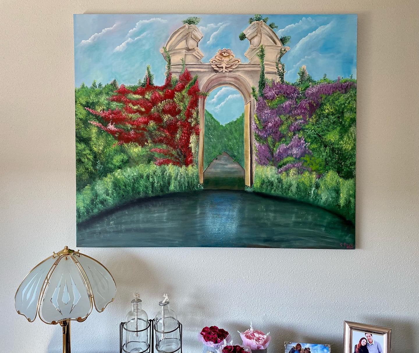 Groot olieverf schilderij, Ophalen, Handgeschilderd, Overig onderwerp, Olieverf