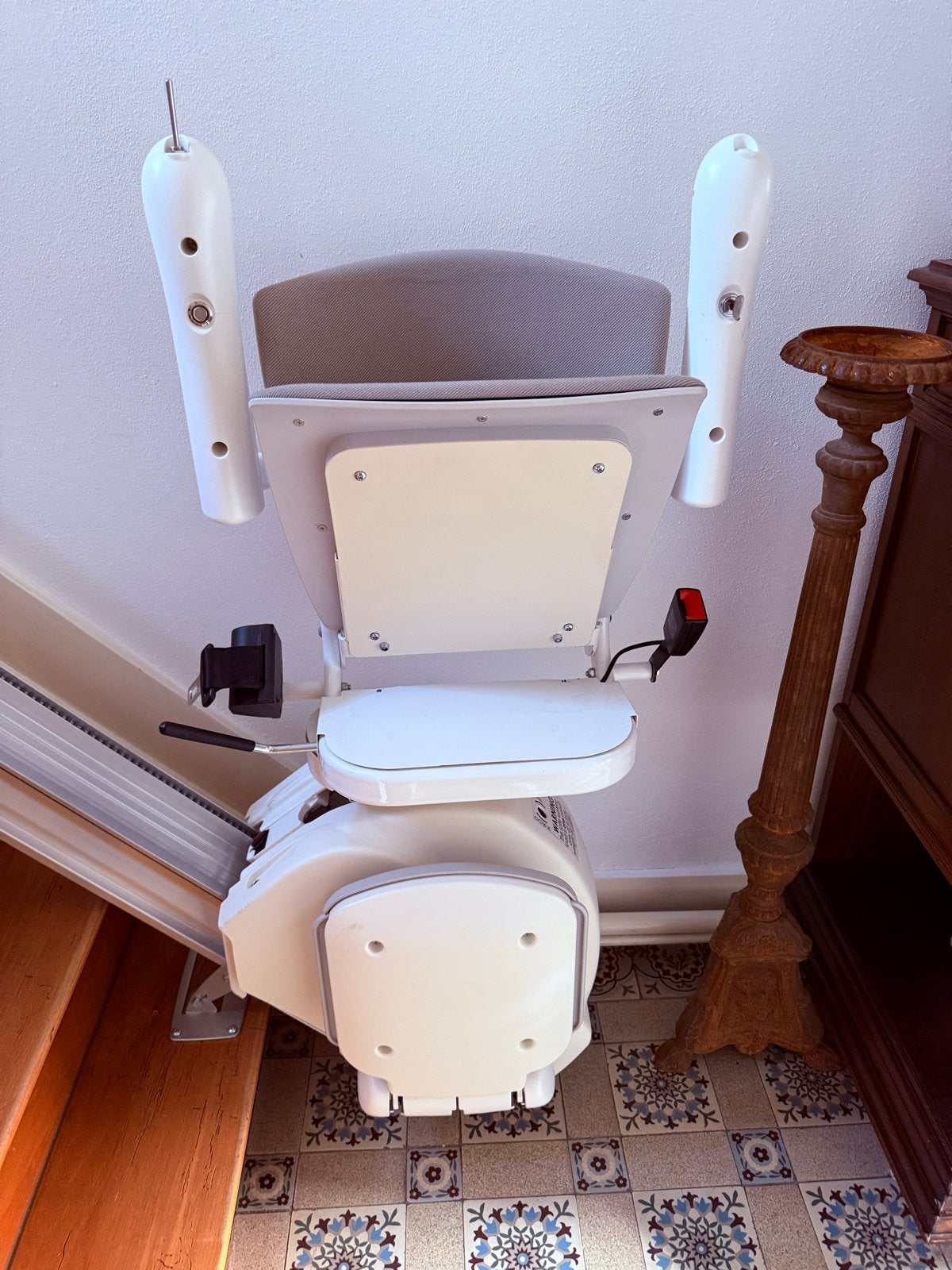 Te koop gebruikte traplift, Ophalen