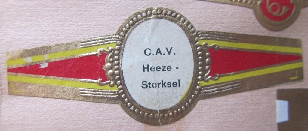 sigarenbandje  HEEZE - STERKSEL C.A.V., Ophalen of Verzenden, Gebruikt, Sigarenbandjes