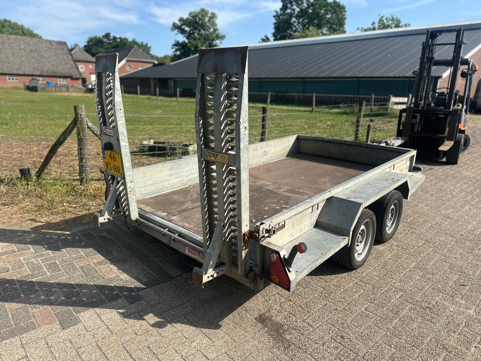 Saris machinetransporter 3500 kg !!!, Auto diversen, Aanhangers en Bagagewagens, Ophalen of Verzenden, Zo goed als nieuw