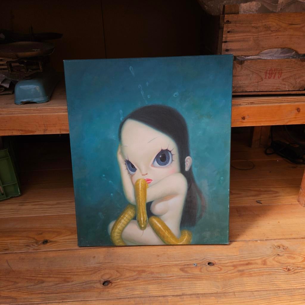 Pop Art Wang Zhijie Style op canvas, Ophalen of Verzenden