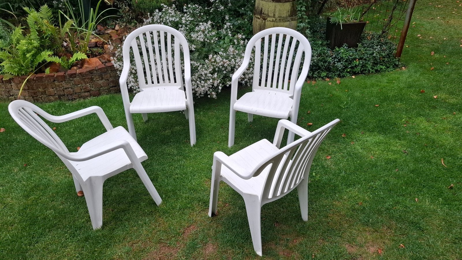 tuinstoelen, Ophalen, Gebruikt, Kunststof