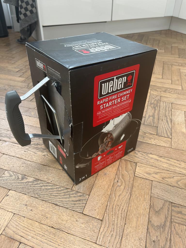 Weber Rapidfire Chimney Starter Set - Zo goed als nieuw, Ophalen of Verzenden, Zo goed als nieuw