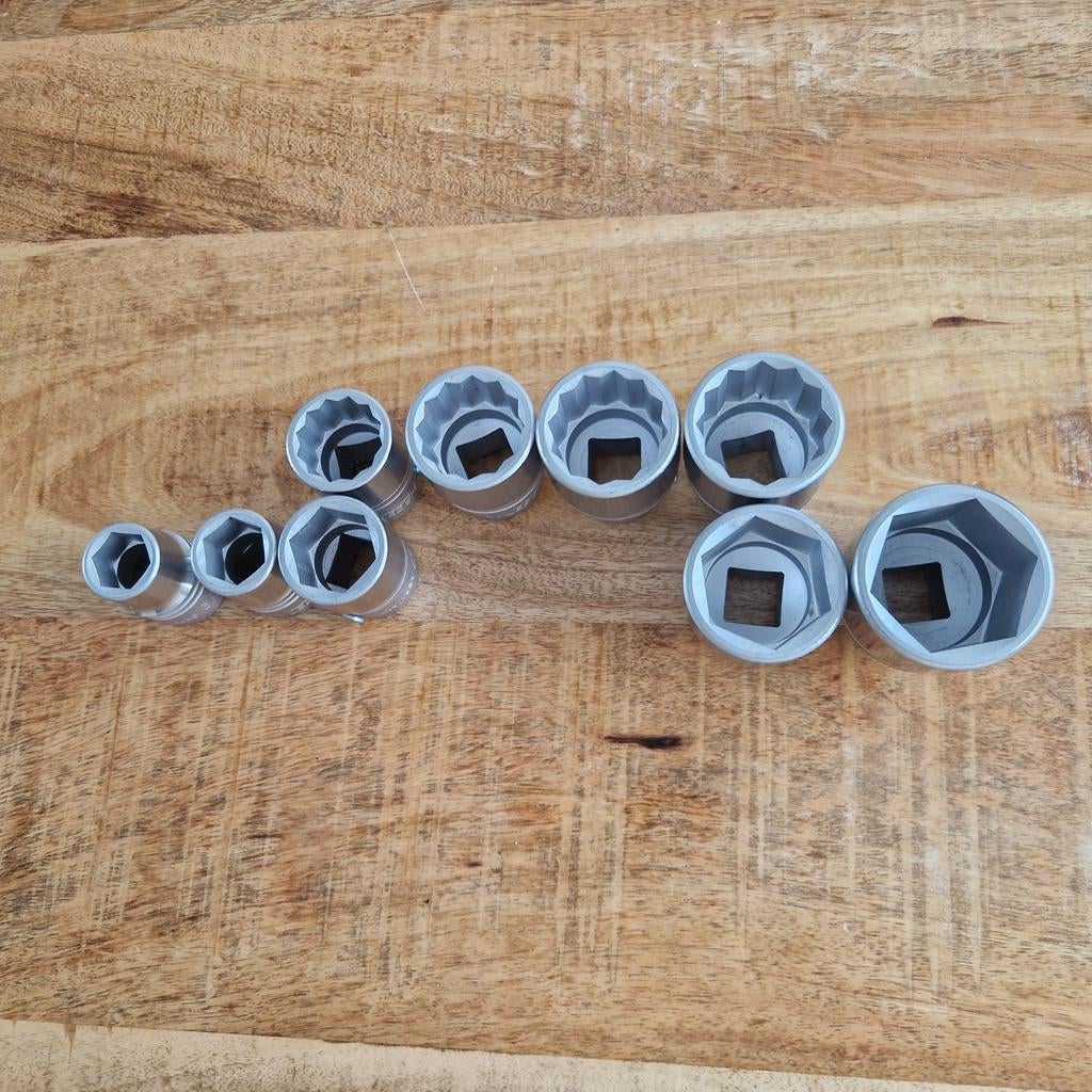 Hazet 3/4" doppen zes en twaalfkant (zgn), Auto diversen, Autogereedschap, Ophalen of Verzenden, Zo goed als nieuw