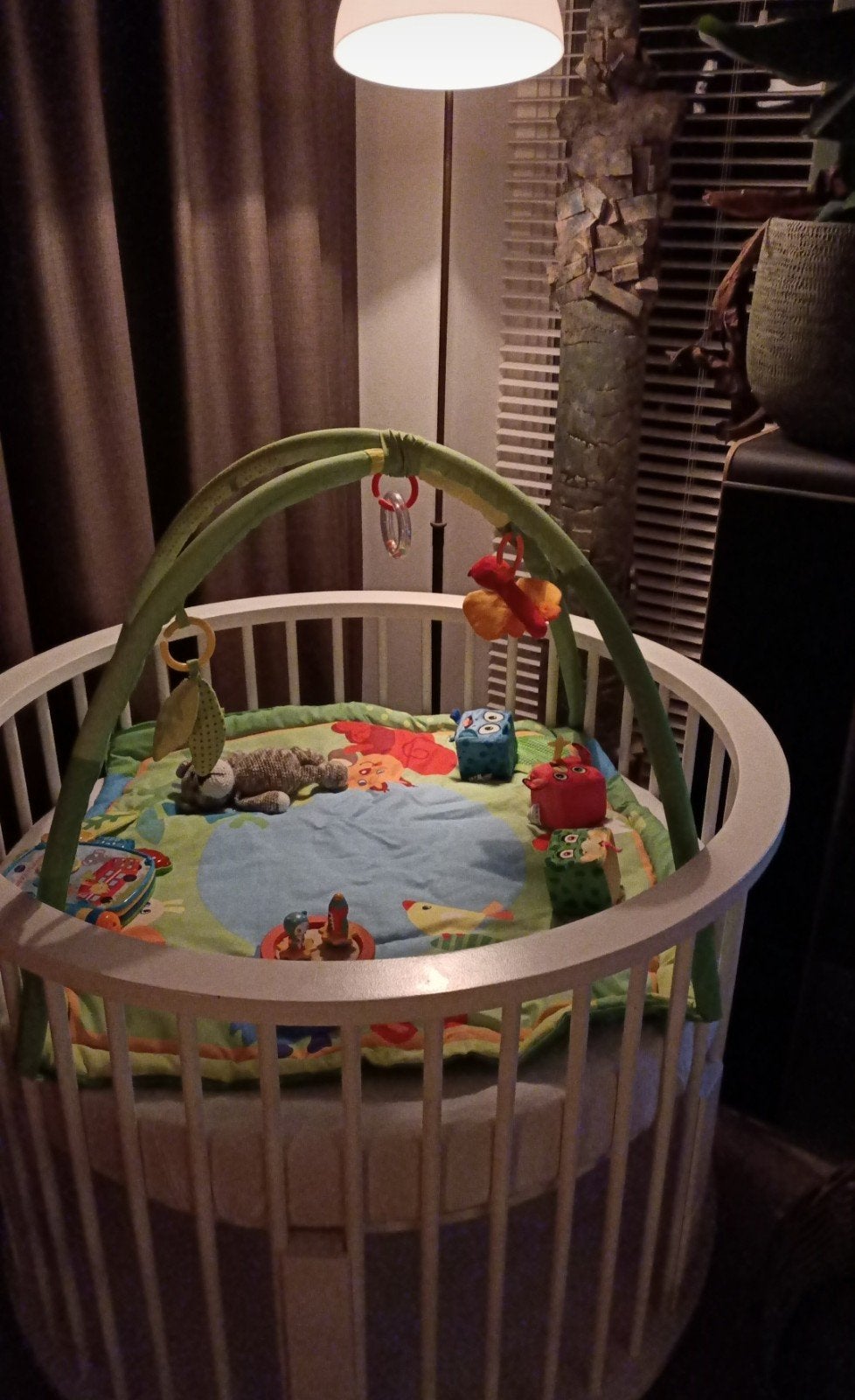 Bopita Ronde Box op Wieltjes - Wit, Kinderen en Baby's, Ophalen, Gebruikt, Rond, In hoogte verstelbaar