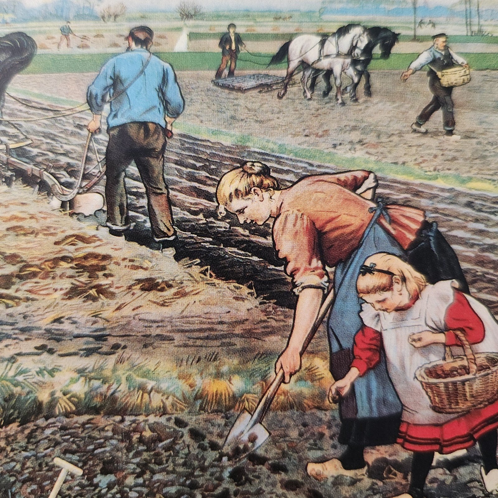 Ansichtkaart 'Lente op den akker' - Cornelis Jetses, Verzamelen, Verzenden, 1980 tot heden, Ongelopen, Cultuur en Media