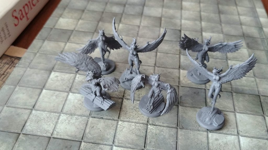 6 harpies 3d prints, Ophalen of Verzenden, Nieuw, Overige soorten, Figuurtje(s)
