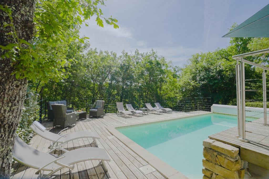 Moderne Villa met VERWARMD ZWEMBAD (Lot) - Villasoccitanes, Zwembad, Dordogne