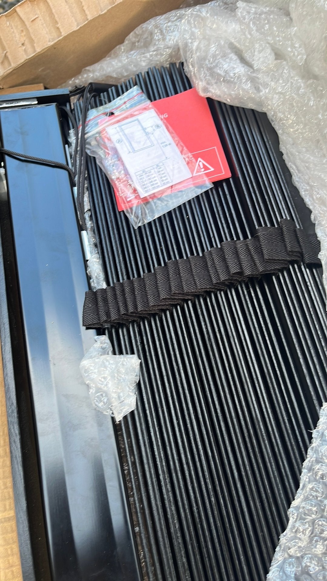 Nieuw lamel 246 breed 165 hoog zwart met ladderband, Huis en Inrichting, Bruynzeel, Zwart, Ophalen of Verzenden, Ladderband