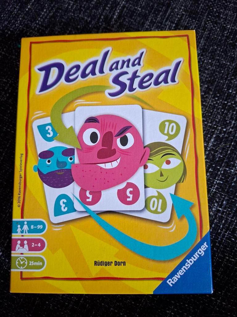 Deal and Steal spel - ZGAN, Een of twee spelers, Ophalen of Verzenden, Zo goed als nieuw, Ravensburger
