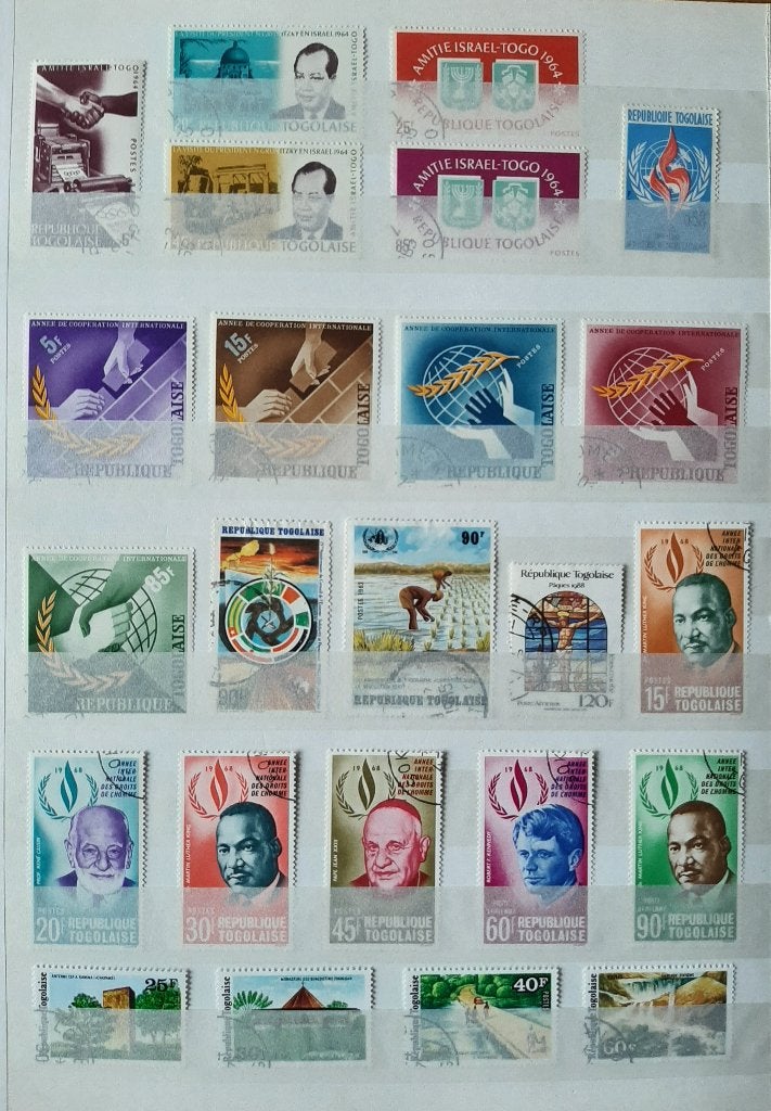 3 Kaarten Oude Postzegels Togolaise Nr. 2 Gestempeld, Ophalen, Overige landen, Gestempeld