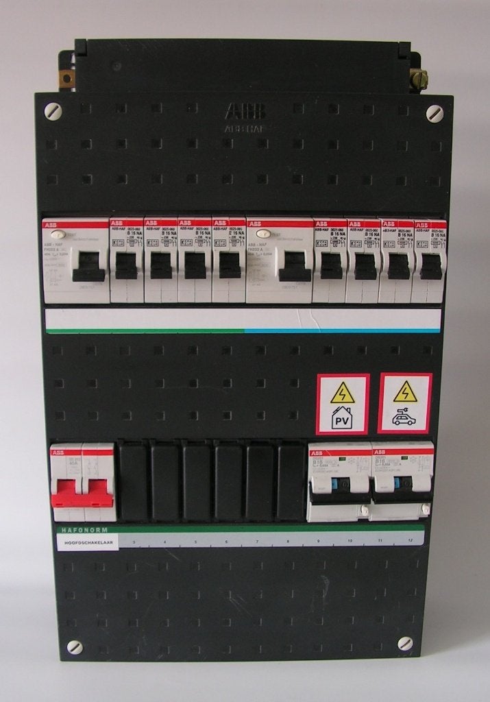 ABB busboard 1-fase groepenkast met 8 groepen + PV + EV, Ophalen of Verzenden, Gebruikt, ABB, Overige typen