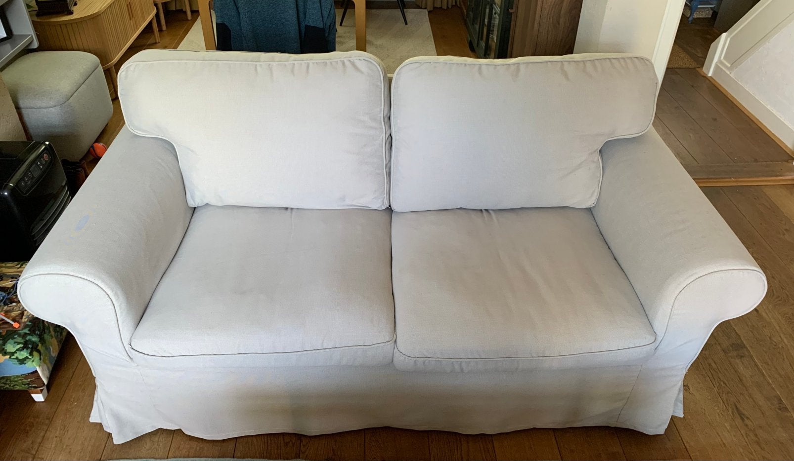 Ikea Ektorp 2-zits bank inclusief extra groene bekleding, Ophalen, 150 tot 200 cm, Tweepersoons, 75 tot 100 cm