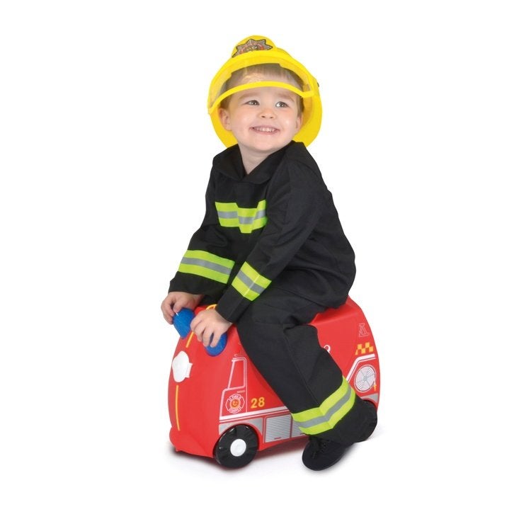 Trunki kinderkoffer brandweerwagen Frank, Hard kunststof, Slot, Info@hopsa.nl, Nieuw
