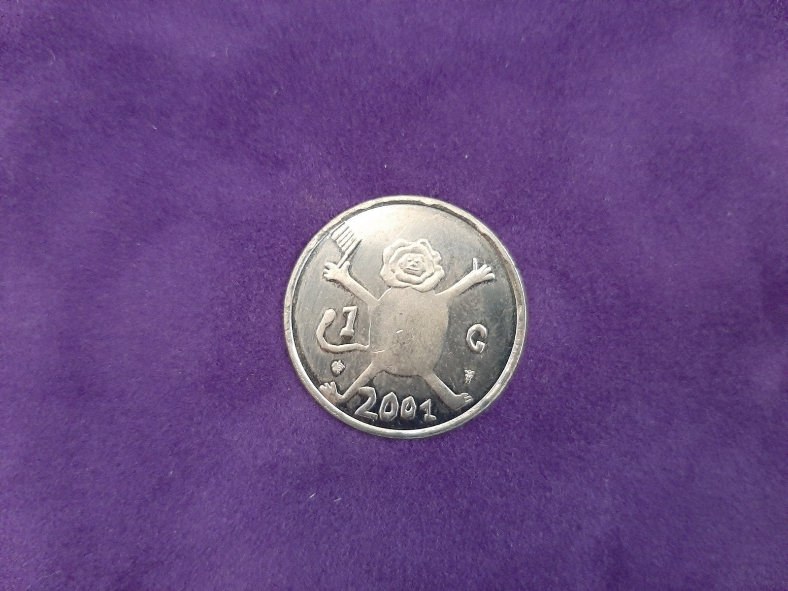 1 gulden 2001 loeki hallmark, Ophalen of Verzenden, Koningin Beatrix, 1 gulden