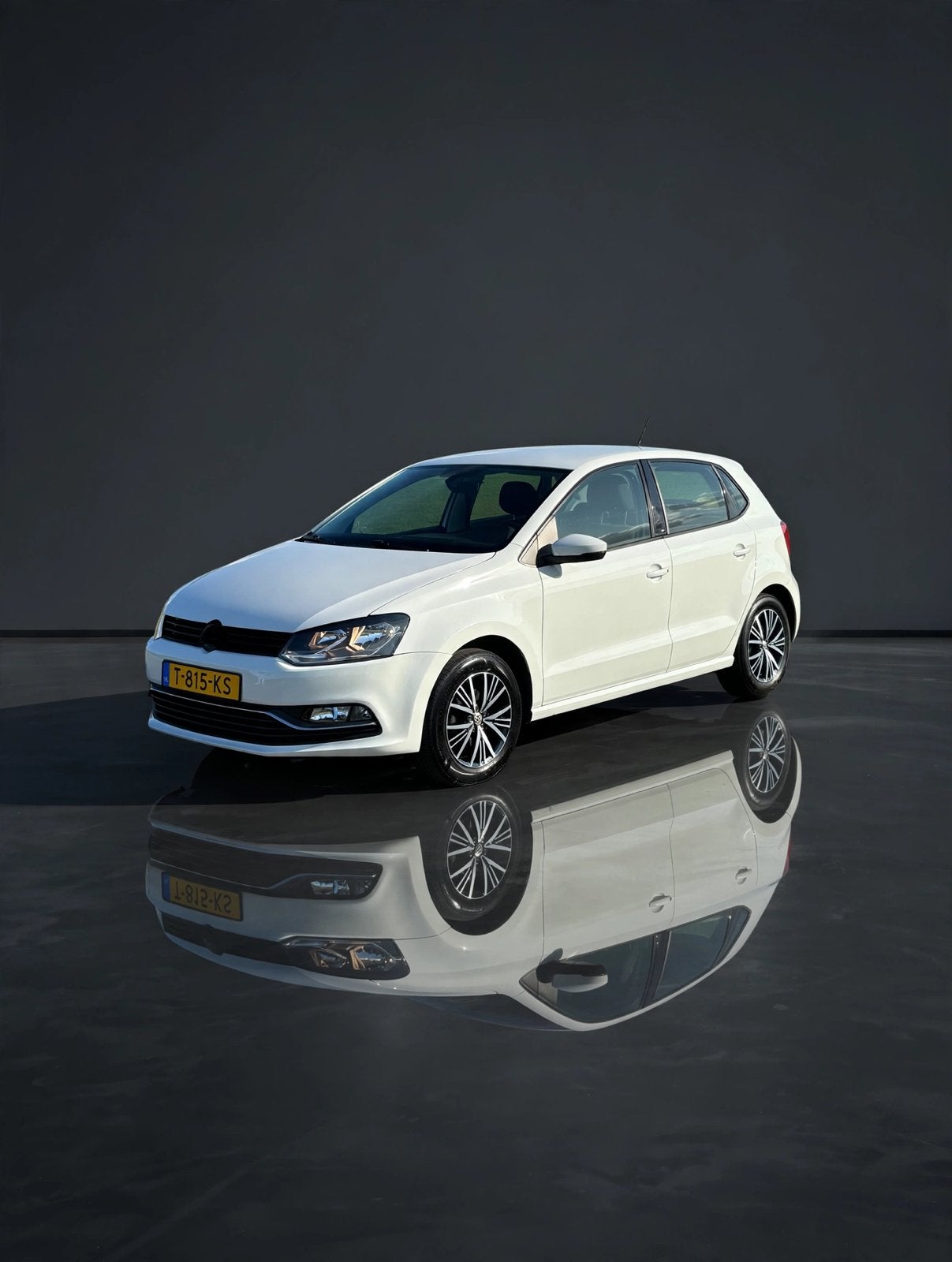 Volkswagen Polo 1.0 Allstar MPI 2016 Wit | 110.000km NAP, Auto's, Voorwielaandrijving, Stof, 40 €/maand, Zwart