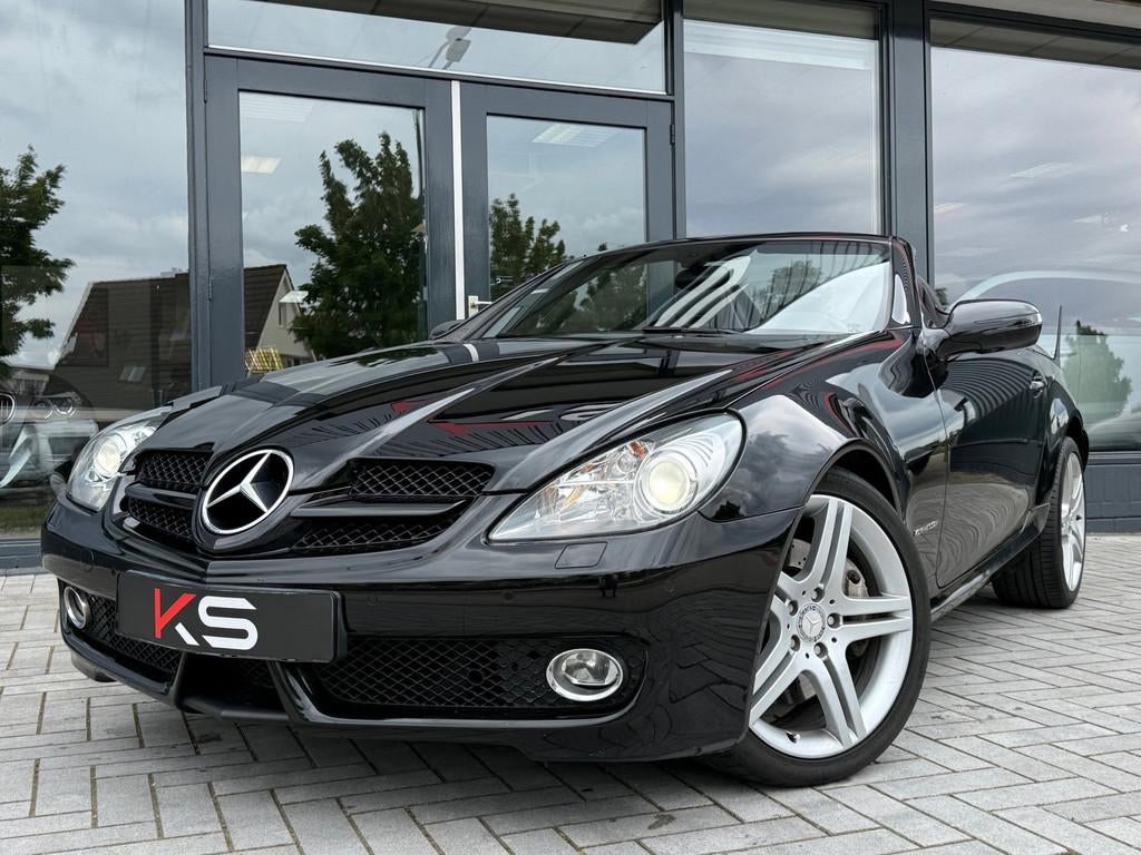Mercedes-Benz SLK-klasse 200 K. 1e eigenaar Xenon Leder Airs, Achterwielaandrijving, Gebruikt, Zwart, 4 cilinders