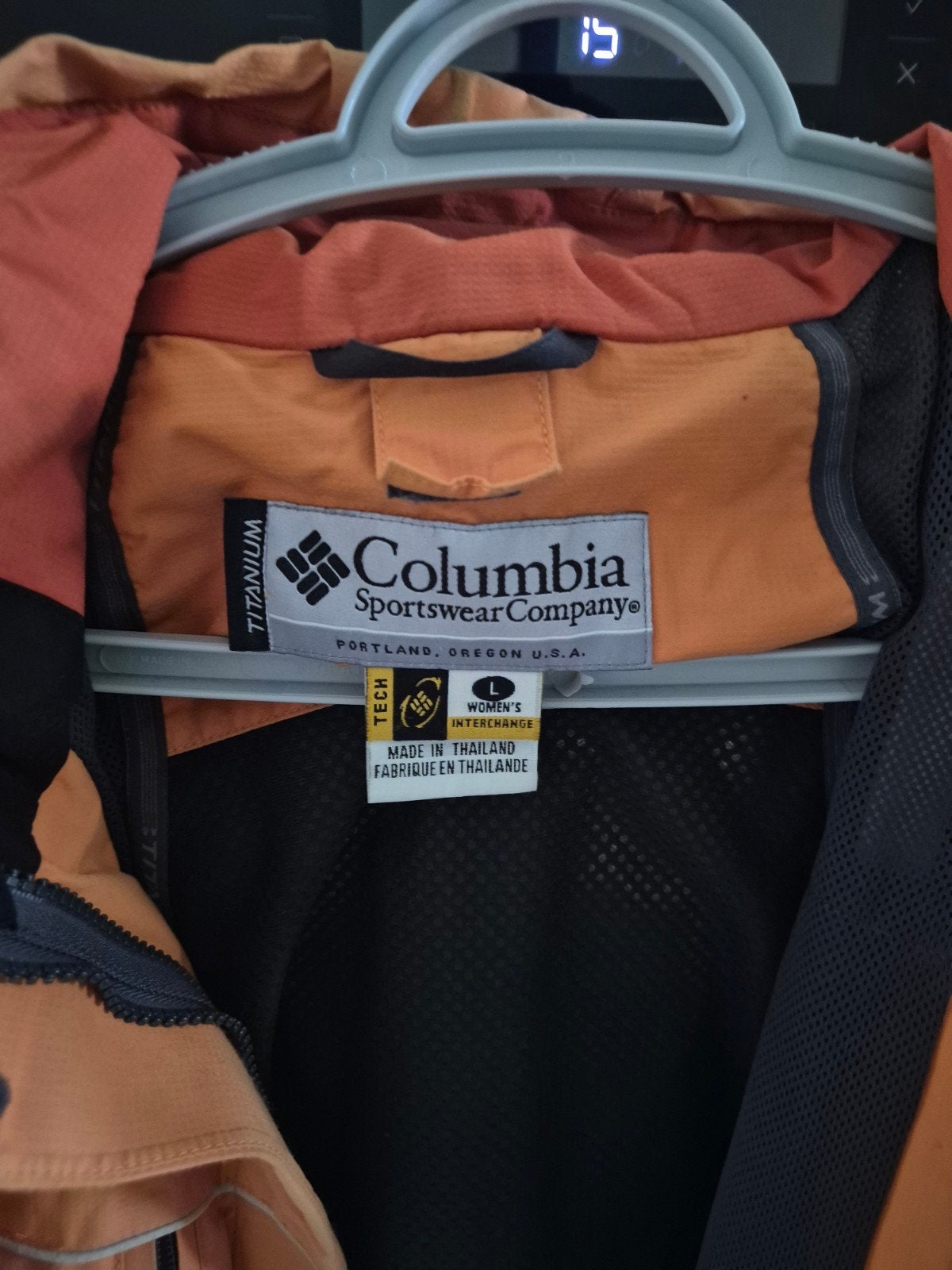 Columbia Titanium damesjas - Maat L - Oranje, Oranje, Gedragen, Ophalen, Columbia