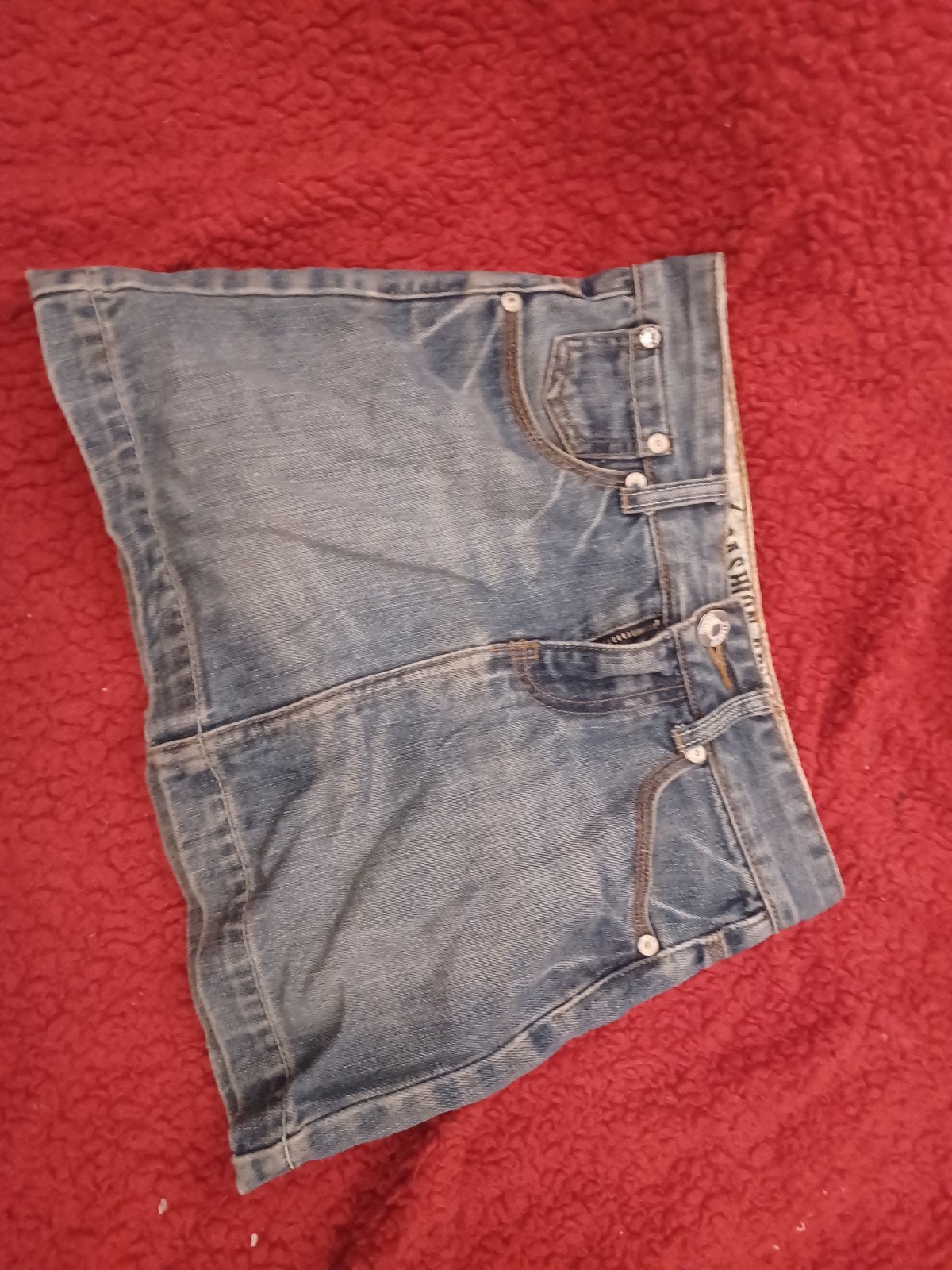Stoere denim rok 146, Kinderen en Baby's, Kinderkleding | Maat 146, Ophalen of Verzenden, Meisje, Jurk of Rok