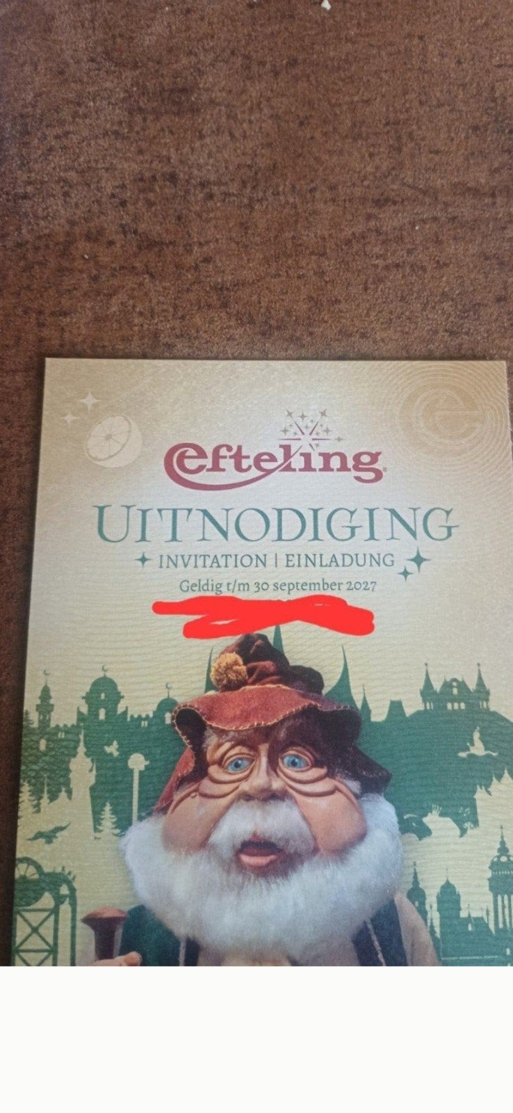 2 efeling kaartjes, Drie personen of meer, Ticket of Toegangskaart