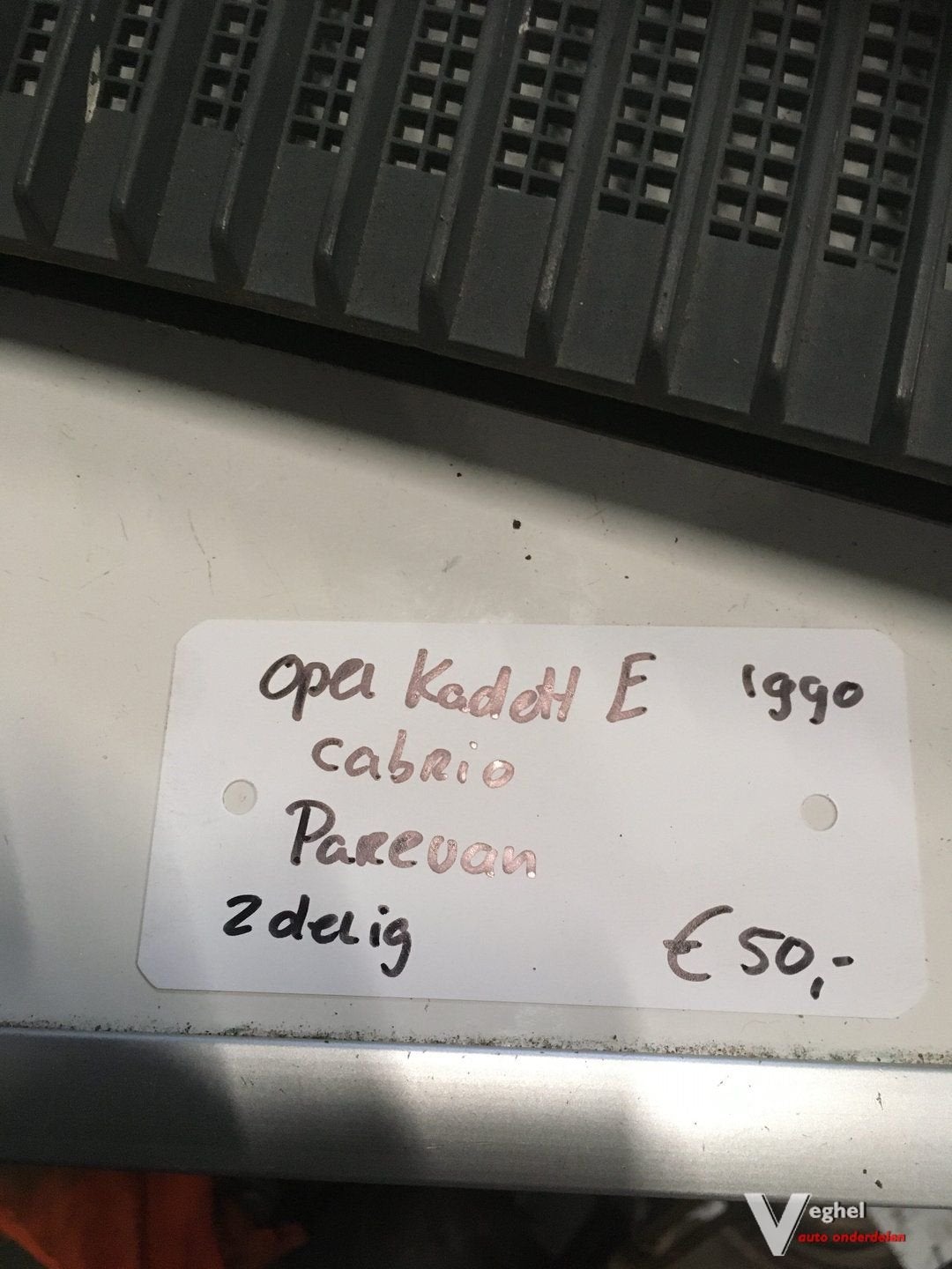 Opel Kadett E Cabrio 1990 GSI 2.0 8v Paravan 2 delig