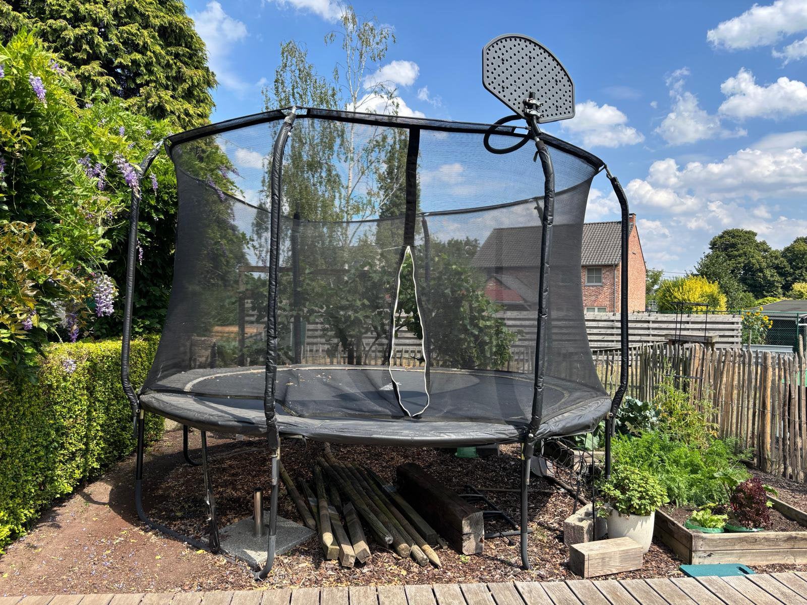 Trampoline Virtufit 366 cm, Ophalen, Gebruikt