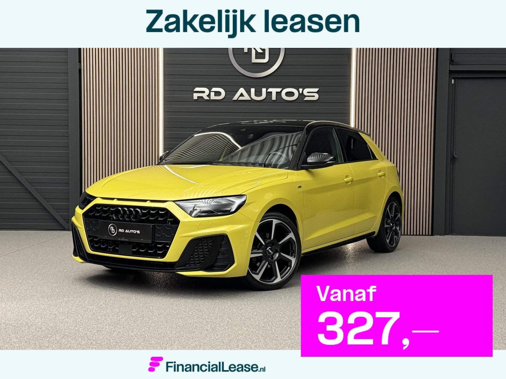 Audi A1 Sportback 30 TFSI S Line edition one Carplay Navi Le, Dealer onderhouden, Geheel digitaal combi-instrument, Geel, Bedrijf