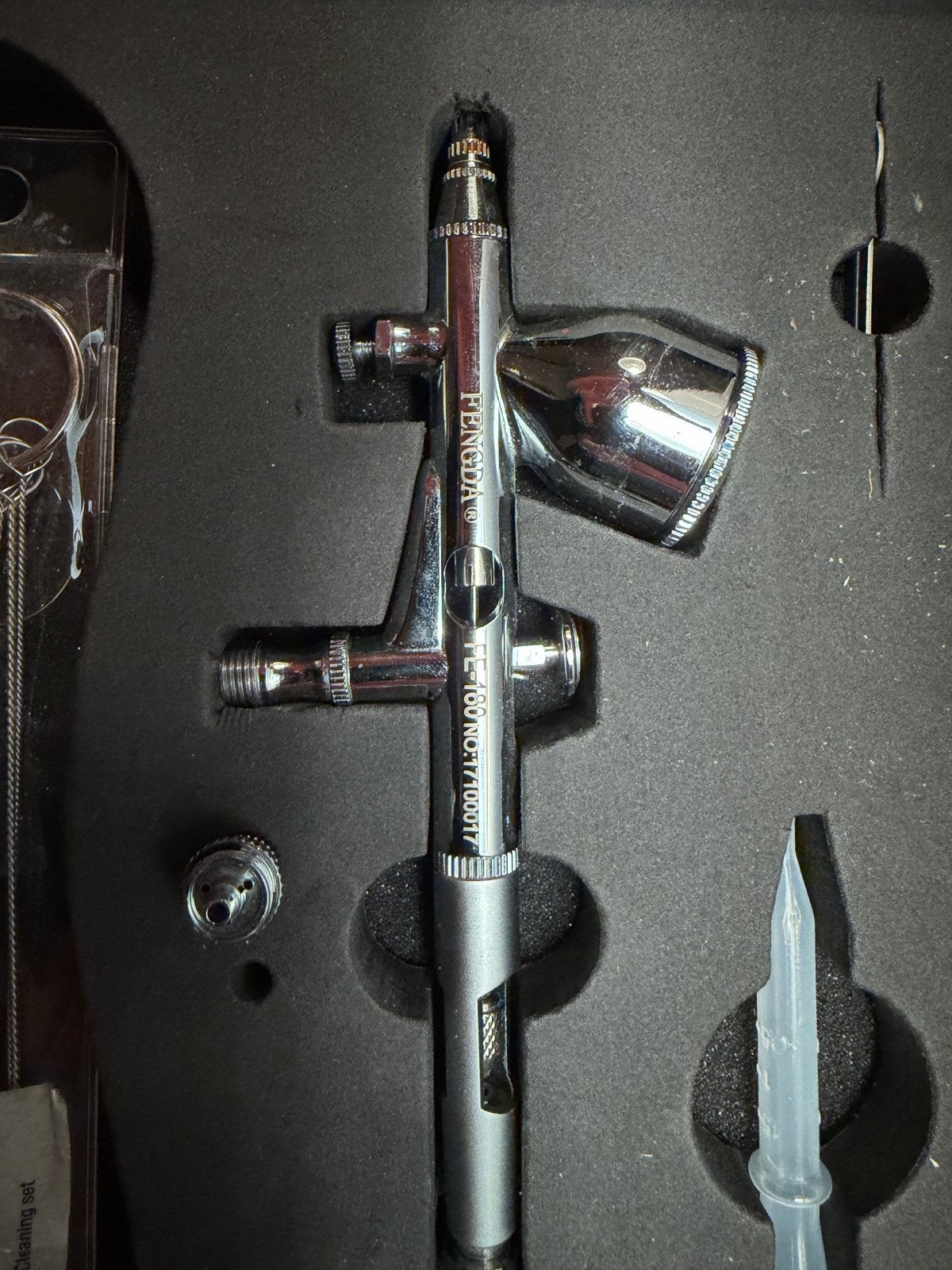Airbrush set met accessoires, Ophalen of Verzenden, Zo goed als nieuw, Airbrush en Toebehoren