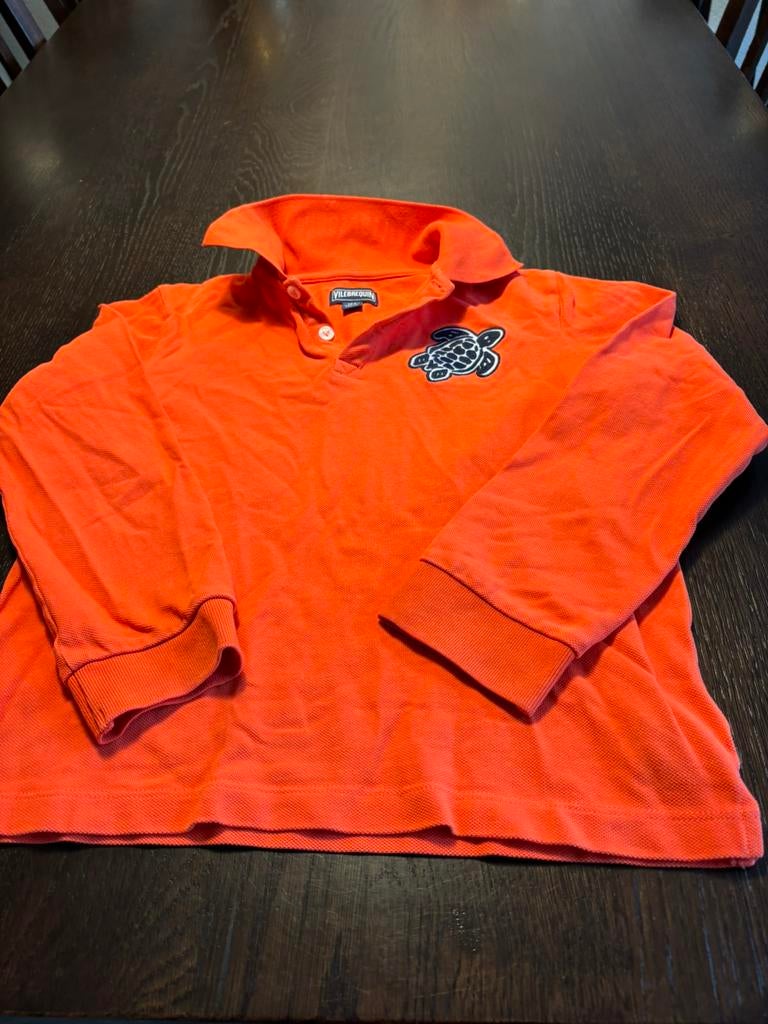 Vilebrequin jongens polo shirt, 10A, 140, lange mouw, Ophalen of Verzenden, Zo goed als nieuw, Jongen, Shirt of Longsleeve