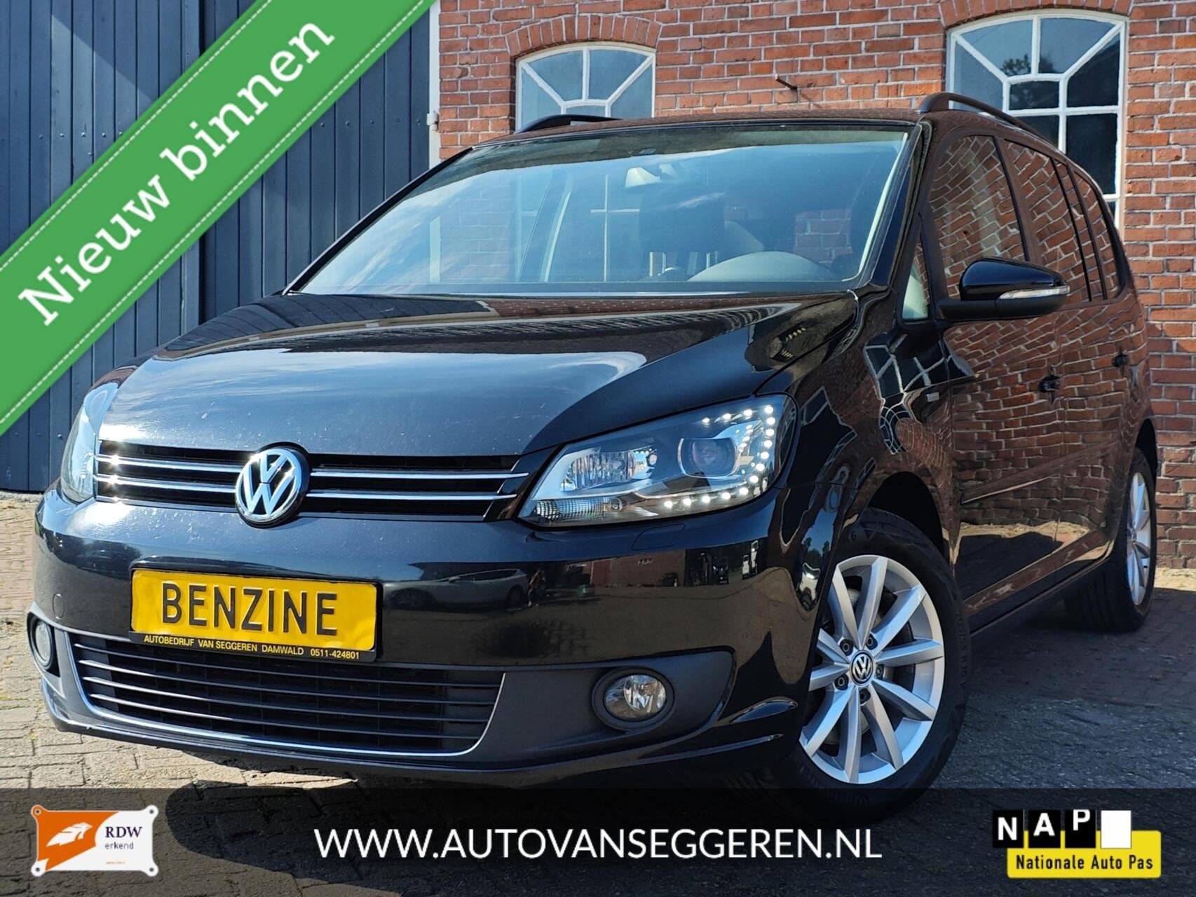 Volkswagen Touran 1.4 TSI - Automaat / Trekhaak / 7 zit., Auto's, Voorwielaandrijving, 15 km/l, 4 cilinders, 7 stoelen