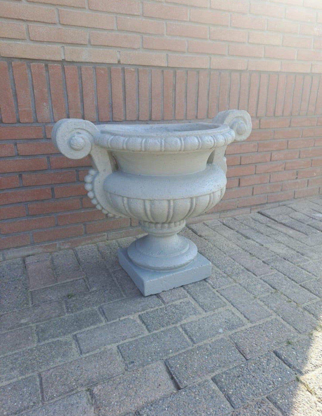 Grote brocante tuinvaas - bloempot, Ophalen