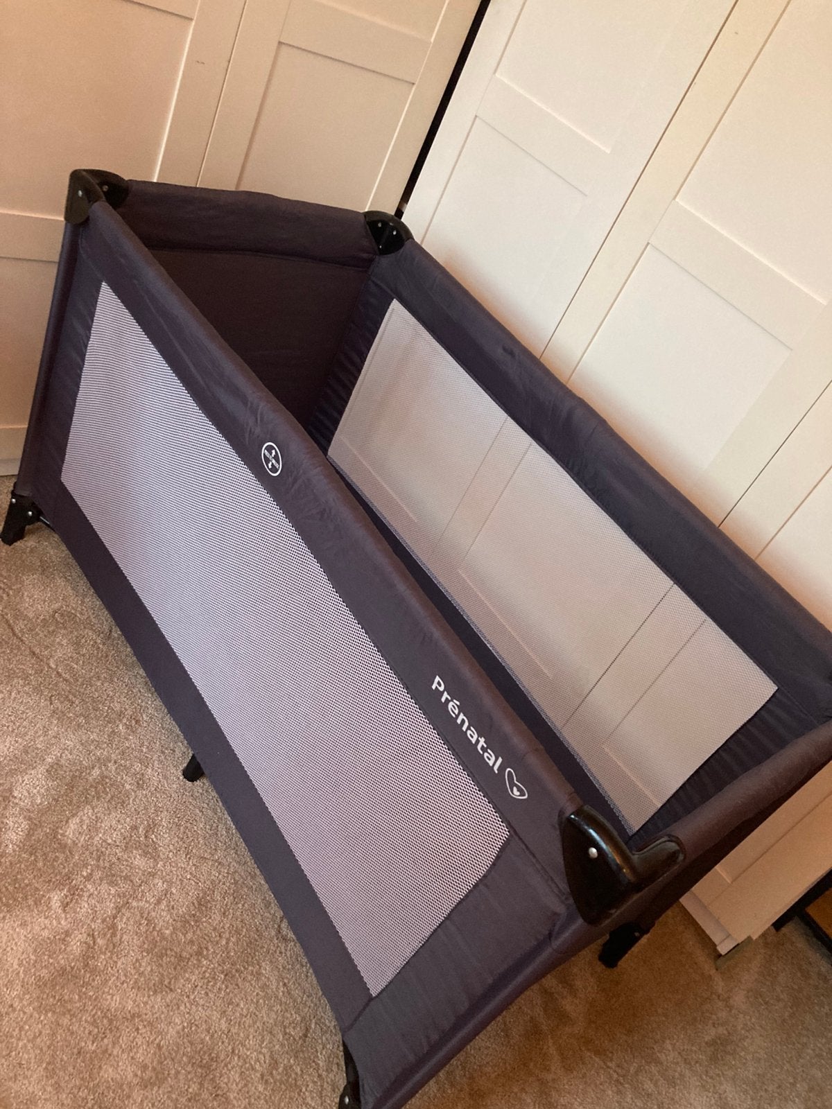 PRENATAL CAMPINGBEDJE MET MATRAS EN AEROSLEEP, Ophalen of Verzenden, Gebruikt, Reisbedje