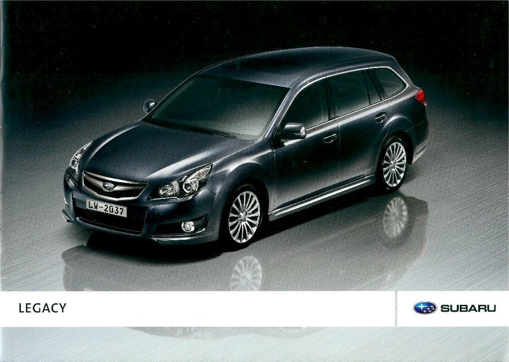 Brochure Subaru Legacy 2010, Boeken, Ophalen of Verzenden, Gelezen, Overige merken