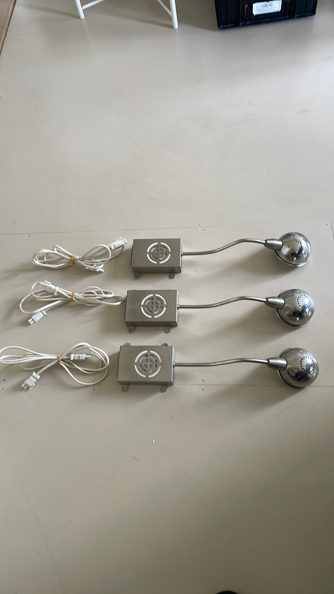 Set van 3 vintage IKEA kastlampen L-0801 / 17796 – ca. 2010, Huis en Inrichting, Nieuw, Ophalen of Verzenden, Warm wit, 10 tot 30 watt
