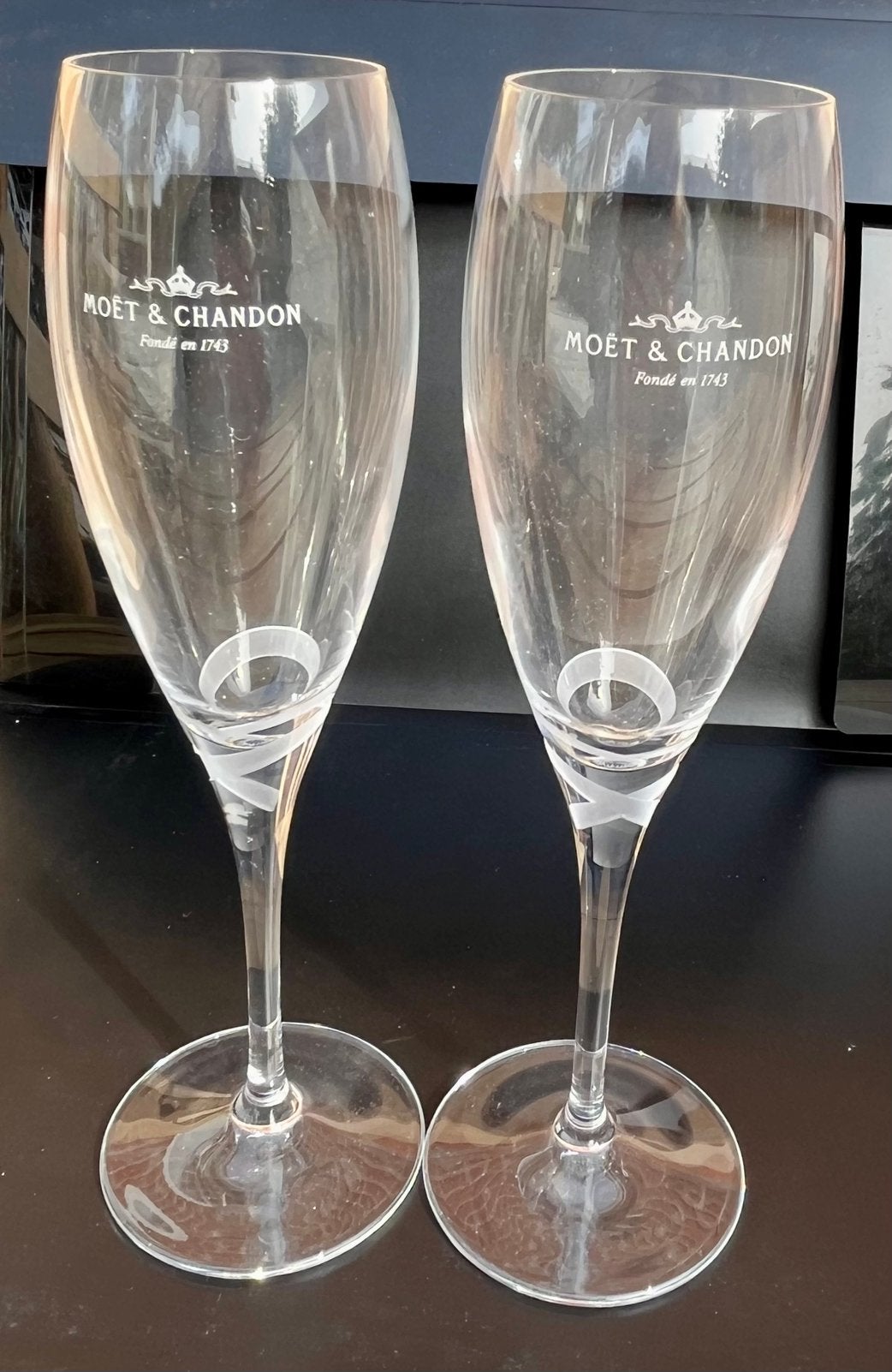 Champagneglazen Moet & Chandon GLAS GLAZEN, Ophalen of Verzenden, Zo goed als nieuw, Overige typen