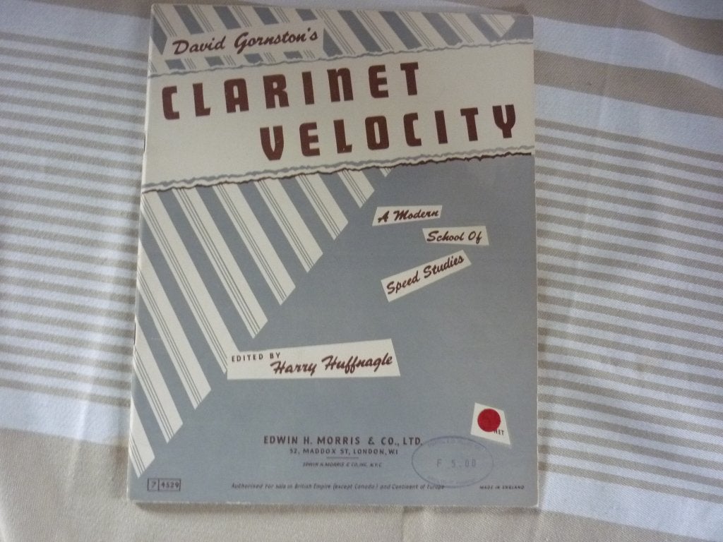 David Gornston - Clarinet Velocity - Klarinet, Gebruikt, Klassiek, Ophalen of Verzenden, Klarinet