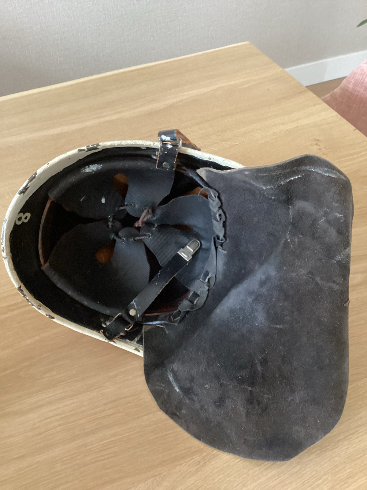 Nederlandse legerhelm aangepast tot brandweerhelm, Ophalen of Verzenden, Landmacht, Nederland, Helm of Baret
