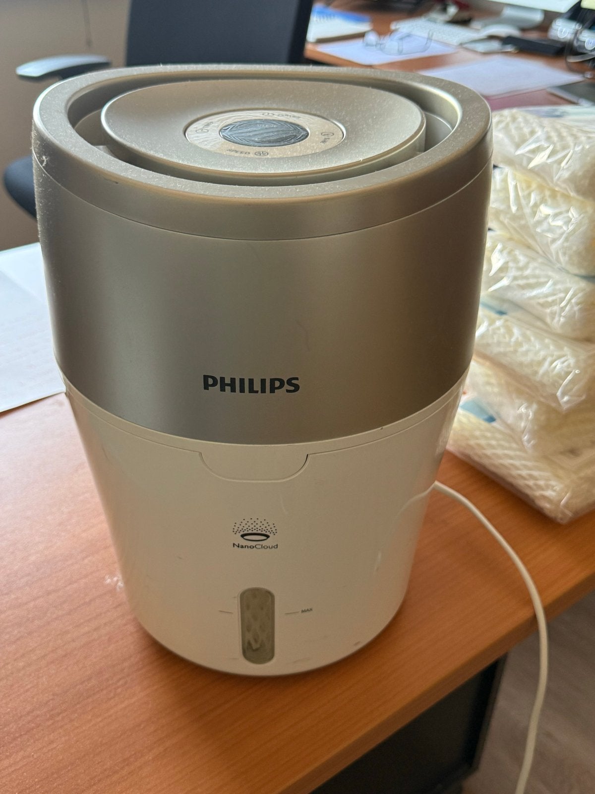 Philips luchtbevochtiger met 6 nieuwe filters, zgan, Ophalen of Verzenden, Zo goed als nieuw, Luchtbevochtiger